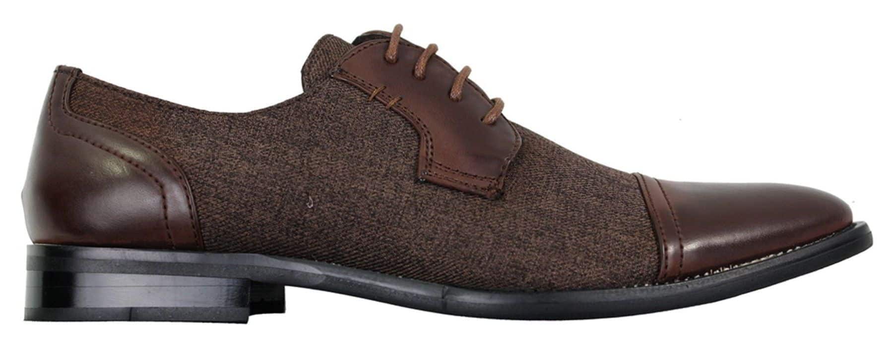 Vyriški elegantiški laisvalaikio stiliaus batai su raišteliais, tvido ir odiniais raišteliais, vintažiniai, retro stiliaus