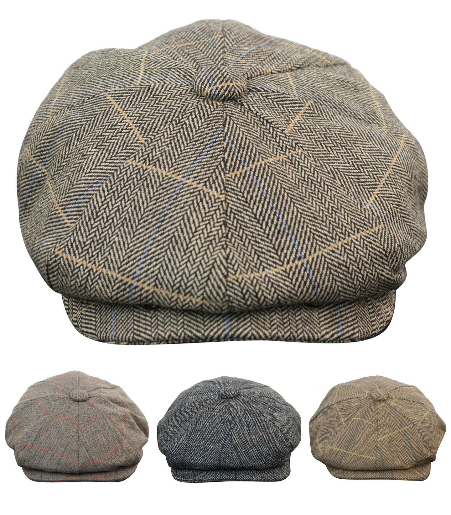 Vyriška languota „Tweed Peaky Blinders“ kepurė