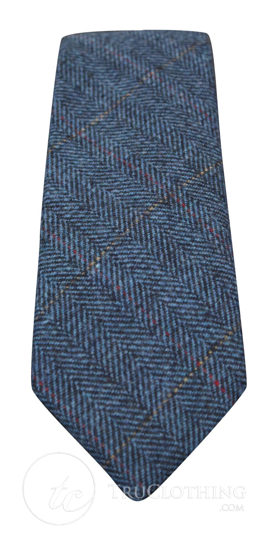 Vyriški tvido kaklaraiščiai su silkės kaulo raštu, Marc Darcy kaklaraiščiai, klasikiniai, vintažiniai, retro stiliaus, Deon