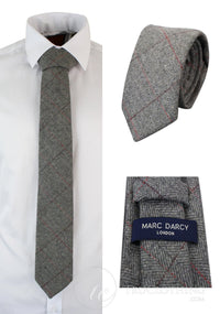 Vyriški tvido kaklaraiščiai su silkės kaulo raštu, Marc Darcy kaklaraiščiai, klasikiniai, vintažiniai, retro stiliaus, Deon