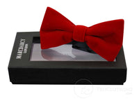 Vyriški tvido Marc Darcy peteliškės su vintažiniu retro aksomu