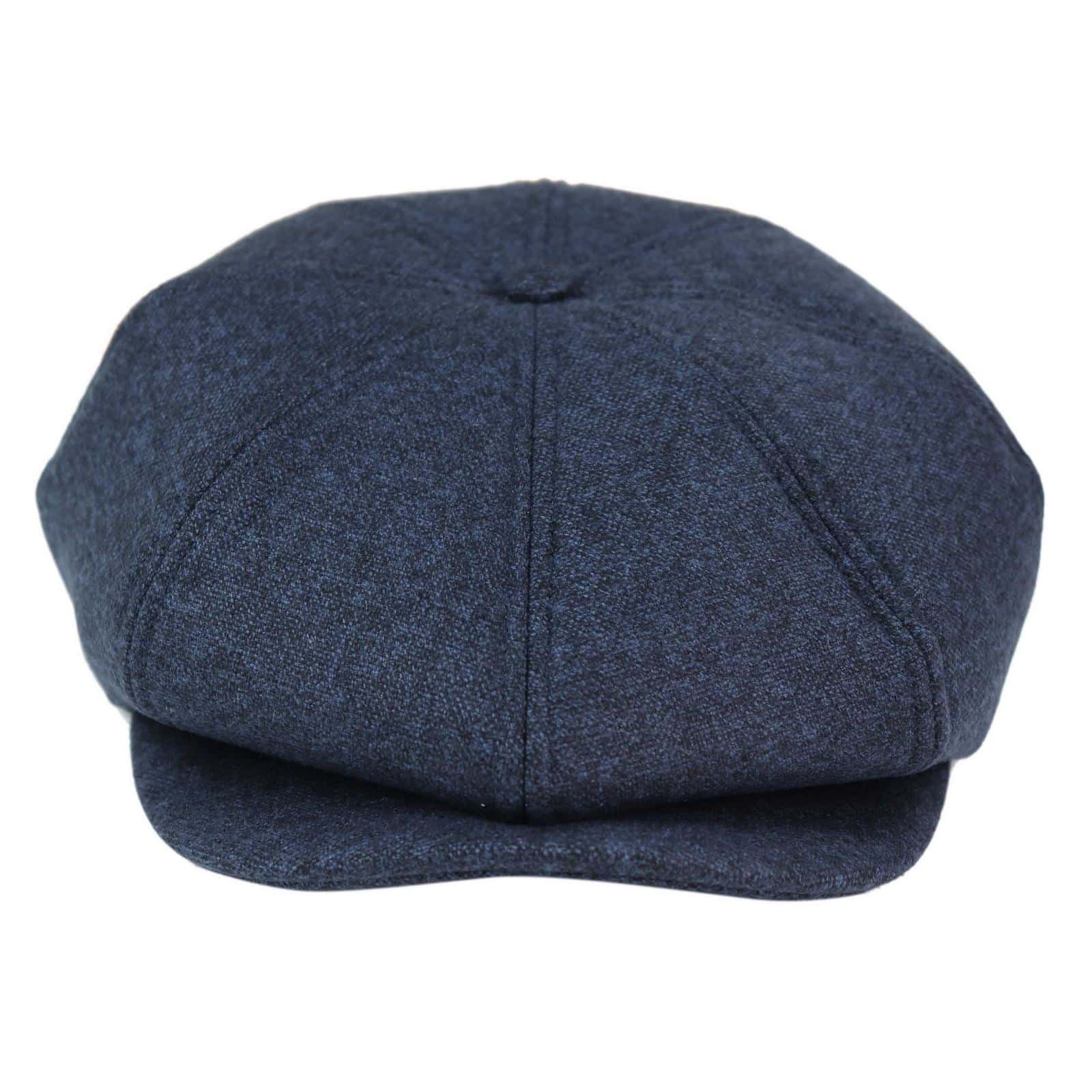 Vyriška 8 panelių „Peaky Blinders“ kepurė - tamsiai mėlyna