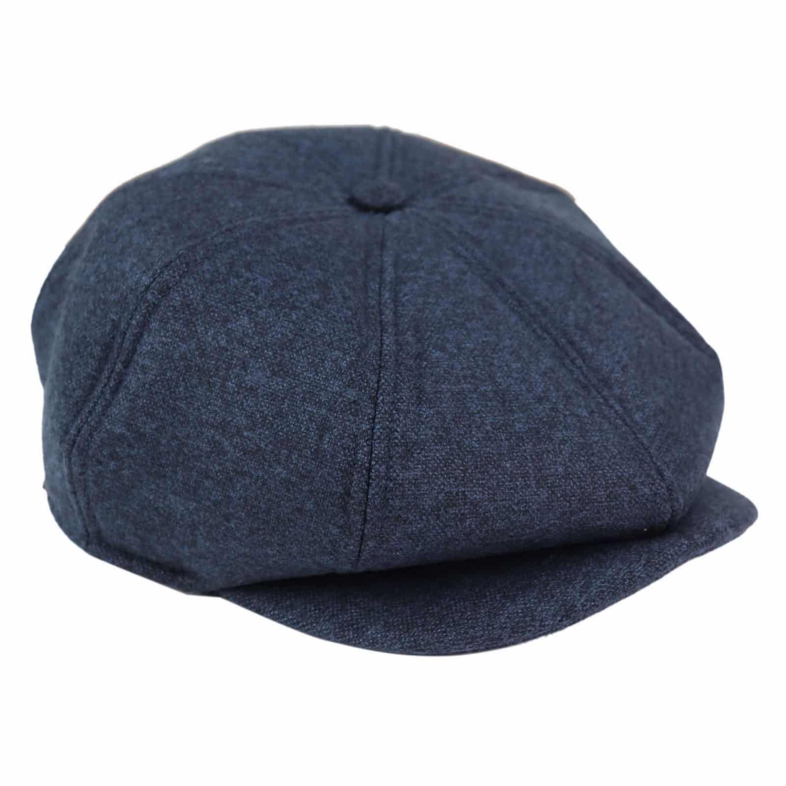 Vyriška 8 panelių „Peaky Blinders“ kepurė - tamsiai mėlyna
