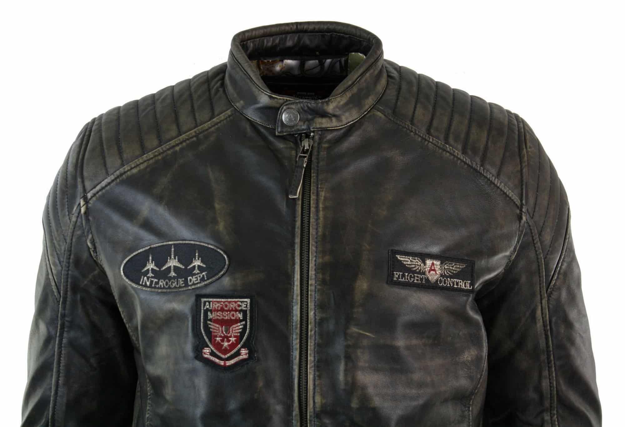 Tikros odos skalbtos baikerių „Airforce“ striukės, dėvėtos, laisvalaikio stiliaus, retro vintažinio stiliaus, vyrams
