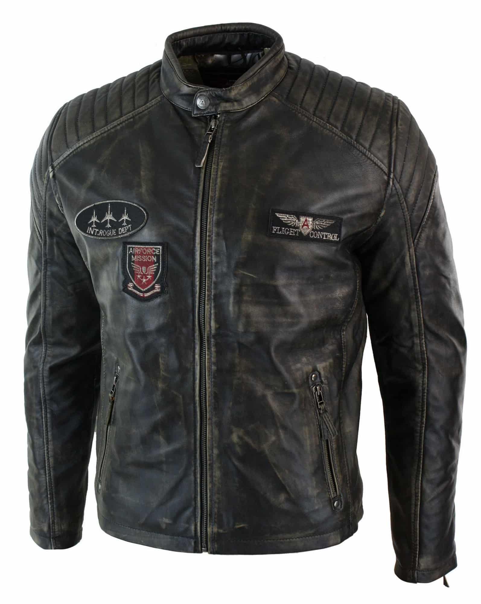 Tikros odos skalbtos baikerių „Airforce“ striukės, dėvėtos, laisvalaikio stiliaus, retro vintažinio stiliaus, vyrams