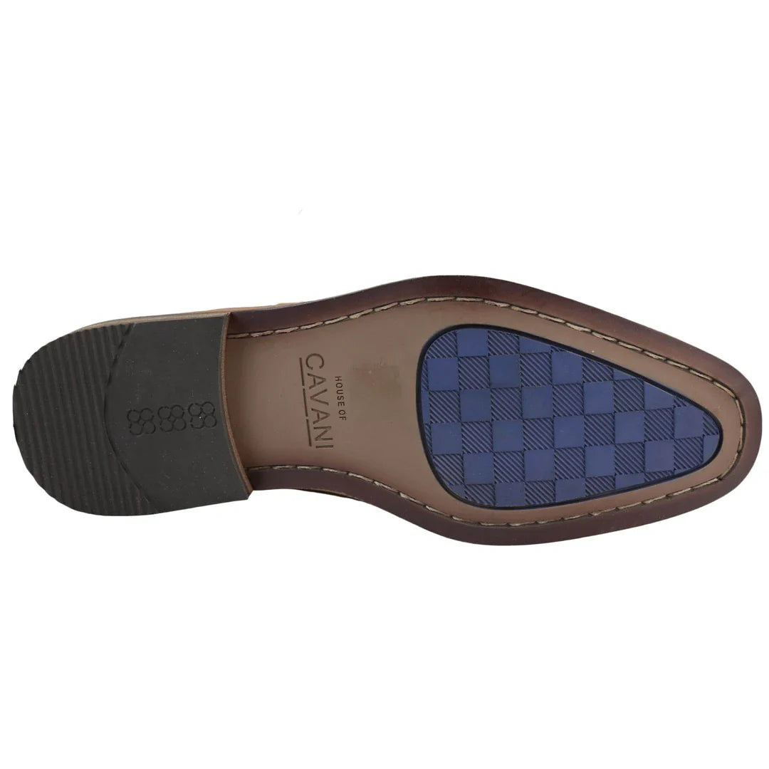 Vyriški suvarstomi tikros odos Derbio bateliai, stilingi, formalūs, klasikiniai, gelsvai rudi