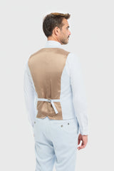 Tropez - vyriškas trijų dalių dangaus mėlynumo kostiumas, pritaikytas pagal užsakymą