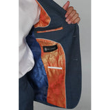 „Viceroy“ – vyriškas mėlynas languotas švarkas